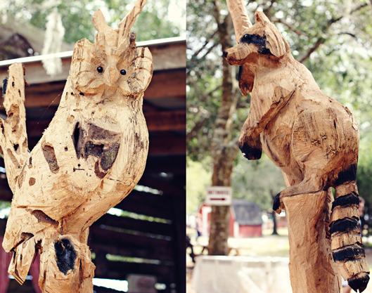 carved-wood-animals